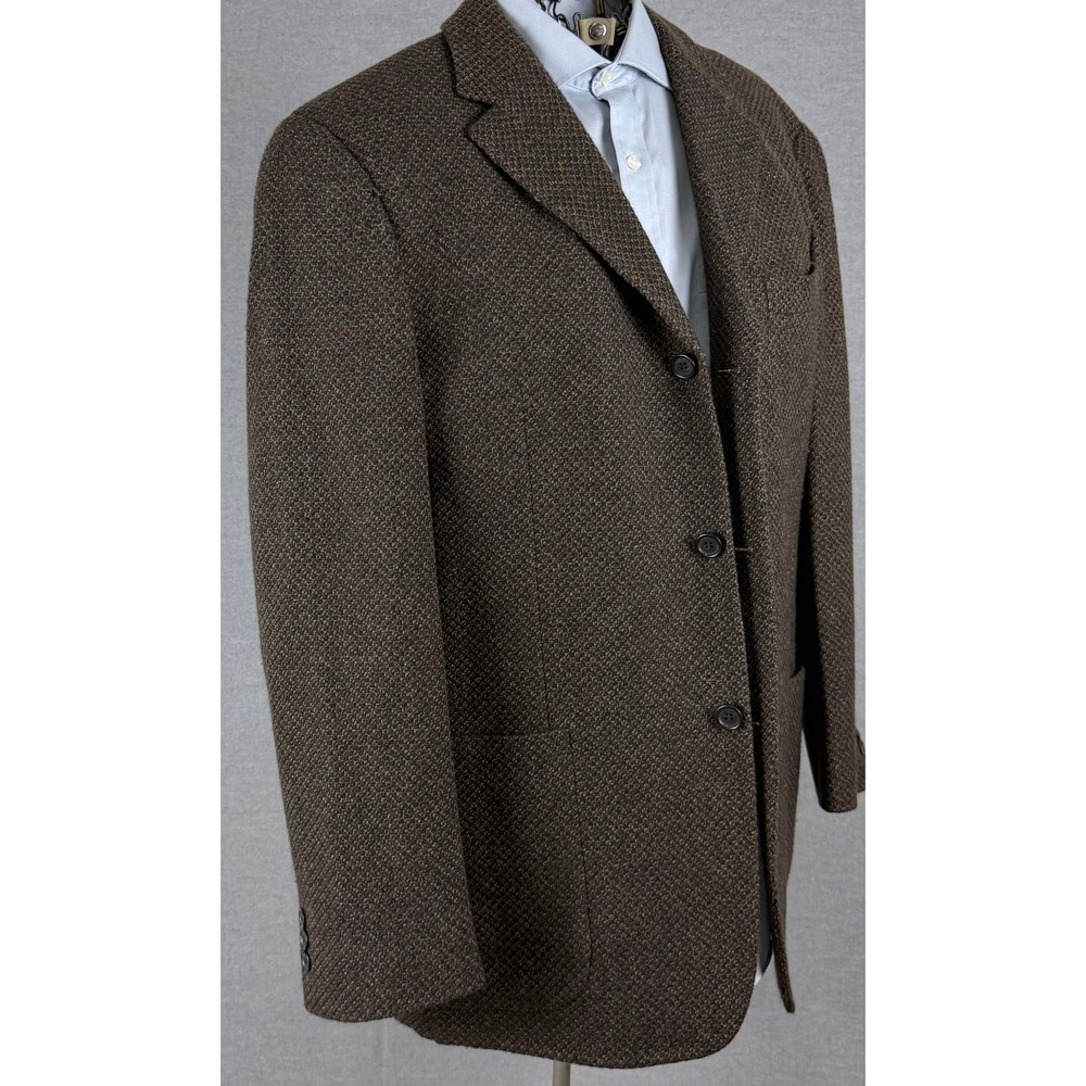 Saks Fifth Avenue Ermenegildo Zegna Soft Cashmere Blazer Brown 48R Sport Coat
